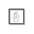 Picture of Intertwined II  _GroupedProduct_Square_Canvas_Framed_