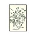Picture of Drawn Florals I  _GroupedProduct_Rectangle_Portrait_Canvas_Framed_