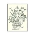 Picture of Drawn Florals I  _GroupedProduct_Rectangle_Portrait_Canvas_Framed_