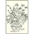 Picture of Drawn Florals I  _GroupedProduct_Rectangle_Portrait_Canvas_Framed_