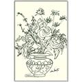 Picture of Drawn Florals I  _GroupedProduct_Rectangle_Portrait_Canvas_Framed_