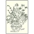 Picture of Drawn Florals I  _GroupedProduct_Rectangle_Portrait_Canvas_Framed_