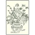 Picture of Drawn Florals I  _GroupedProduct_Rectangle_Portrait_Canvas_Framed_