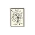 Picture of Drawn Florals II  _GroupedProduct_Rectangle_Portrait_Canvas_Framed_