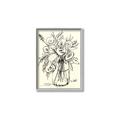 Picture of Drawn Florals II  _GroupedProduct_Rectangle_Portrait_Canvas_Framed_