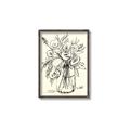 Picture of Drawn Florals II  _GroupedProduct_Rectangle_Portrait_Canvas_Framed_