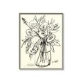 Picture of Drawn Florals II  _GroupedProduct_Rectangle_Portrait_Canvas_Framed_