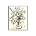 Picture of Drawn Florals II  _GroupedProduct_Rectangle_Portrait_Canvas_Framed_
