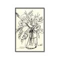 Picture of Drawn Florals II  _GroupedProduct_Rectangle_Portrait_Canvas_Framed_