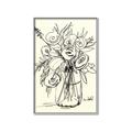 Picture of Drawn Florals II  _GroupedProduct_Rectangle_Portrait_Canvas_Framed_