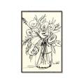 Picture of Drawn Florals II  _GroupedProduct_Rectangle_Portrait_Canvas_Framed_