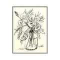 Picture of Drawn Florals II  _GroupedProduct_Rectangle_Portrait_Canvas_Framed_