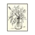 Picture of Drawn Florals II  _GroupedProduct_Rectangle_Portrait_Canvas_Framed_