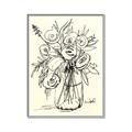 Picture of Drawn Florals II  _GroupedProduct_Rectangle_Portrait_Canvas_Framed_