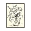 Picture of Drawn Florals II  _GroupedProduct_Rectangle_Portrait_Canvas_Framed_
