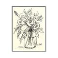 Picture of Drawn Florals II  _GroupedProduct_Rectangle_Portrait_Canvas_Framed_
