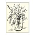 Picture of Drawn Florals II  _GroupedProduct_Rectangle_Portrait_Canvas_Framed_