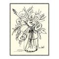 Picture of Drawn Florals II  _GroupedProduct_Rectangle_Portrait_Canvas_Framed_