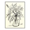 Picture of Drawn Florals II  _GroupedProduct_Rectangle_Portrait_Canvas_Framed_