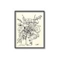 Picture of Drawn Florals III  _GroupedProduct_Rectangle_Portrait_Canvas_Framed_