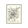 Picture of Drawn Florals III  _GroupedProduct_Rectangle_Portrait_Canvas_Framed_