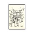 Picture of Drawn Florals III  _GroupedProduct_Rectangle_Portrait_Canvas_Framed_
