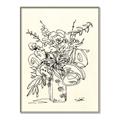 Picture of Drawn Florals III  _GroupedProduct_Rectangle_Portrait_Canvas_Framed_