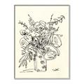 Picture of Drawn Florals III  _GroupedProduct_Rectangle_Portrait_Canvas_Framed_