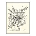 Picture of Drawn Florals III  _GroupedProduct_Rectangle_Portrait_Canvas_Framed_