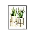 Picture of House Plants II  _GroupedProduct_Rectangle_Portrait_Canvas_Framed_