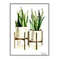 Picture of House Plants II  _GroupedProduct_Rectangle_Portrait_Canvas_Framed_