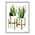 Picture of House Plants II  _GroupedProduct_Rectangle_Portrait_Canvas_Framed_