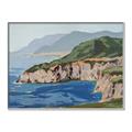 Picture of Cliff Beach _GroupedProduct_Rectangle_Landscape_Canvas_Framed_