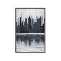 Picture of City from afar _GroupedProduct_Rectangle_Portrait_Canvas_Framed_