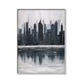 Picture of City from afar _GroupedProduct_Rectangle_Portrait_Canvas_Framed_