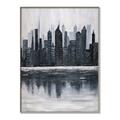 Picture of City from afar _GroupedProduct_Rectangle_Portrait_Canvas_Framed_