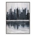 Picture of City from afar _GroupedProduct_Rectangle_Portrait_Canvas_Framed_