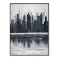 Picture of City from afar _GroupedProduct_Rectangle_Portrait_Canvas_Framed_