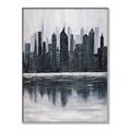 Picture of City from afar _GroupedProduct_Rectangle_Portrait_Canvas_Framed_