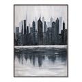 Picture of City from afar _GroupedProduct_Rectangle_Portrait_Canvas_Framed_