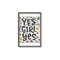 Picture of Yes Girl  _GroupedProduct_Rectangle_Portrait_Canvas_Framed_
