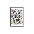 Picture of Yes Girl  _GroupedProduct_Rectangle_Portrait_Canvas_Framed_