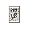 Picture of Yes Girl  _GroupedProduct_Rectangle_Portrait_Canvas_Framed_