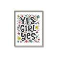 Picture of Yes Girl  _GroupedProduct_Rectangle_Portrait_Canvas_Framed_