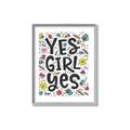 Picture of Yes Girl  _GroupedProduct_Rectangle_Portrait_Canvas_Framed_
