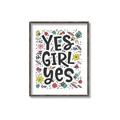 Picture of Yes Girl  _GroupedProduct_Rectangle_Portrait_Canvas_Framed_