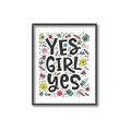 Picture of Yes Girl  _GroupedProduct_Rectangle_Portrait_Canvas_Framed_