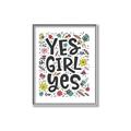 Picture of Yes Girl  _GroupedProduct_Rectangle_Portrait_Canvas_Framed_