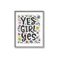 Picture of Yes Girl  _GroupedProduct_Rectangle_Portrait_Canvas_Framed_