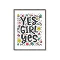 Picture of Yes Girl  _GroupedProduct_Rectangle_Portrait_Canvas_Framed_